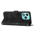 For Honor 400 Lite Dream Triangle Leather Phone Case with Lanyard(Black) - 3