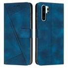 For Huawei P30 Pro Dream Triangle Leather Phone Case with Lanyard(Blue) - 1