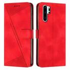 For Huawei P30 Pro Dream Triangle Leather Phone Case with Lanyard(Red) - 1