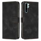 For Huawei P30 Pro Dream Triangle Leather Phone Case with Lanyard(Black) - 1