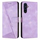 For Tecno Pova Neo 2 Dream Triangle Leather Phone Case with Lanyard(Purple) - 1