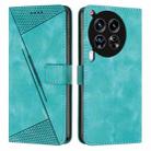 For Tecno Camon 30 Premier Dream Triangle Leather Phone Case with Lanyard(Green) - 1