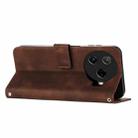 For Tecno Camon 30 Pro 5G Dream Triangle Leather Phone Case with Lanyard(Brown) - 3