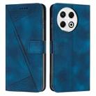 For Tecno Spark 30 Pro Dream Triangle Leather Phone Case with Lanyard(Blue) - 1