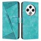 For Tecno Spark 30 4G Dream Triangle Leather Phone Case with Lanyard(Green) - 1