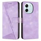 For Tecno Spark 30 5G Dream Triangle Leather Phone Case with Lanyard(Purple) - 1