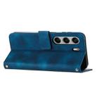 For Tecno Camon 40 4G Dream Triangle Leather Phone Case with Lanyard(Blue) - 3