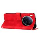For Tecno Camon 40 Premier Dream Triangle Leather Phone Case with Lanyard(Red) - 3