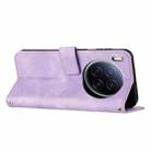 For Tecno Camon 40 Premier Dream Triangle Leather Phone Case with Lanyard(Purple) - 3