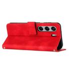 For Tecno Camon 40 Pro 5G Dream Triangle Leather Phone Case with Lanyard(Red) - 3