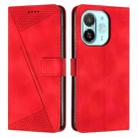 For Tecno Spark 30C 5G / Pop 9 5G Dream Triangle Leather Phone Case with Lanyard(Red) - 1