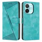 For Tecno Spark 30C 5G / Pop 9 5G Dream Triangle Leather Phone Case with Lanyard(Green) - 1