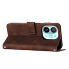 For Tecno Spark 30C 5G / Pop 9 5G Dream Triangle Leather Phone Case with Lanyard(Brown) - 3