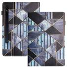 For Samsung Galaxy Tab S7 Sewing Litchi Texture Smart Leather Tablet Case(Marble) - 1
