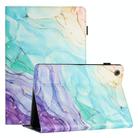 For Samsung Galaxy Tab A9+ Sewing Litchi Texture Smart Leather Tablet Case(Oil Painting) - 1