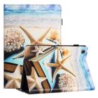 For Samsung Galaxy Tab A9+ Sewing Litchi Texture Smart Leather Tablet Case(Starfish) - 1