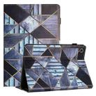 For Samsung Galaxy Tab A9+ Sewing Litchi Texture Smart Leather Tablet Case(Marble) - 1