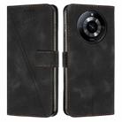 For Realme 11 Pro / 11 Pro+ Dream Triangle Leather Phone Case with Lanyard(Black) - 1