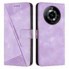 For Realme 11 Dream Triangle Leather Phone Case with Lanyard(Purple) - 1
