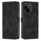 For Realme 11 5G Global/11x Dream Triangle Leather Phone Case with Lanyard(Black) - 1