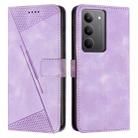 For Realme C75 / V60 Pro Dream Triangle Leather Phone Case with Lanyard(Purple) - 1