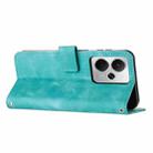 For Realme 14 / P3 5G / 14T 5G Dream Triangle Leather Phone Case with Lanyard(Green) - 3