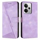 For Realme 14 / P3 5G / 14T 5G Dream Triangle Leather Phone Case with Lanyard(Purple) - 1