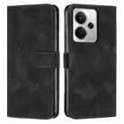 For Realme 14 / P3 5G / 14T 5G Dream Triangle Leather Phone Case with Lanyard(Black) - 1