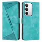 For Realme C71 4G Dream Triangle Leather Phone Case with Lanyard(Green) - 1