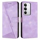 For Realme C71 4G Dream Triangle Leather Phone Case with Lanyard(Purple) - 1