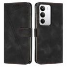 For Realme C71 4G Dream Triangle Leather Phone Case with Lanyard(Black) - 1