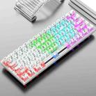 XUNFOX K30 Transparent 61-Keys Blacklit Wired Mechanical Keyboard, Cable Length: 1.5m(White) - 1