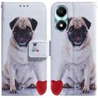 For Honor X5 Plus / Play 40C Coloured Drawing Flip Leather Phone Case(Pug) - 1