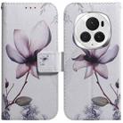 For Honor Magic6 Pro Coloured Drawing Flip Leather Phone Case(Magnolia) - 1