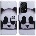 For Honor 200 Lite Global Coloured Drawing Flip Leather Phone Case(Panda) - 1