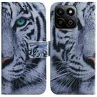 For Honor Play 60 Plus Coloured Drawing Flip Leather Phone Case(Tiger) - 1