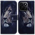 For Honor Play 60 Plus Coloured Drawing Flip Leather Phone Case(Lion) - 1