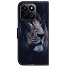 For Honor Play 60 Plus Coloured Drawing Flip Leather Phone Case(Lion) - 3