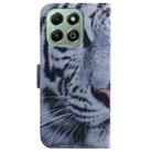 For Honor X6b Coloured Drawing Flip Leather Phone Case(Tiger) - 3