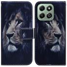 For Honor X6b Coloured Drawing Flip Leather Phone Case(Lion) - 1