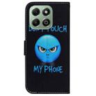 For Honor X6b Coloured Drawing Flip Leather Phone Case(Anger) - 3