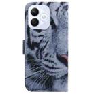 For Honor X60i Coloured Drawing Flip Leather Phone Case(Tiger) - 3