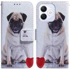 For Honor X60i Coloured Drawing Flip Leather Phone Case(Pug) - 1