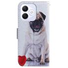 For Honor X60i Coloured Drawing Flip Leather Phone Case(Pug) - 3