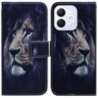 For Honor X60i Coloured Drawing Flip Leather Phone Case(Lion) - 1