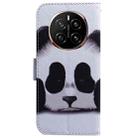 For Honor Magic7 Coloured Drawing Flip Leather Phone Case(Panda) - 3