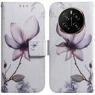 For Honor Magic7 Coloured Drawing Flip Leather Phone Case(Magnolia) - 1