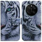 For Honor Magic7 Pro Coloured Drawing Flip Leather Phone Case(Tiger) - 1