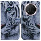 For Honor X9c Coloured Drawing Flip Leather Phone Case(Tiger) - 1