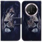 For Honor X9c Coloured Drawing Flip Leather Phone Case(Lion) - 1